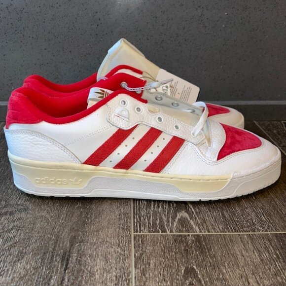 Adidas Rivalry Low Premium GY5867 Mens White Lifestyle Sneakers Shoes Sz 14 NEW - Picture 3 of 8